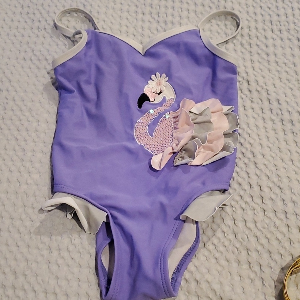 4T Flamingo Swim One Piece - BRAND NEW (48)